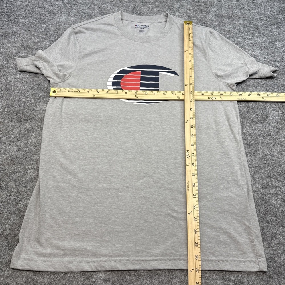 Champion t-shirts men's medium black gray short sleeve casual logo school LOT - Picture 12 of 15